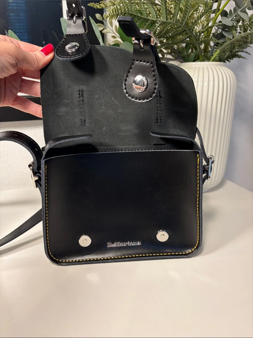 Dr Martens Mini Smooth Leather Crossbody Satchel